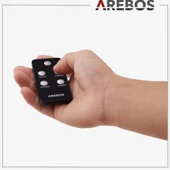 Arebos Terrassenheizstrahler 2000W - Fernbedienung Schwarz Outlet