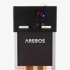 Arebos Terrassenheizstrahler 2000W - Fernbedienung Silber Best