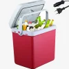 Arebos Thermoelektrische Kühlbox 25L - Rot Hot