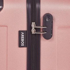 Arebos 4 tlg. Reisekoffer Set Rosé-Gold Clearance