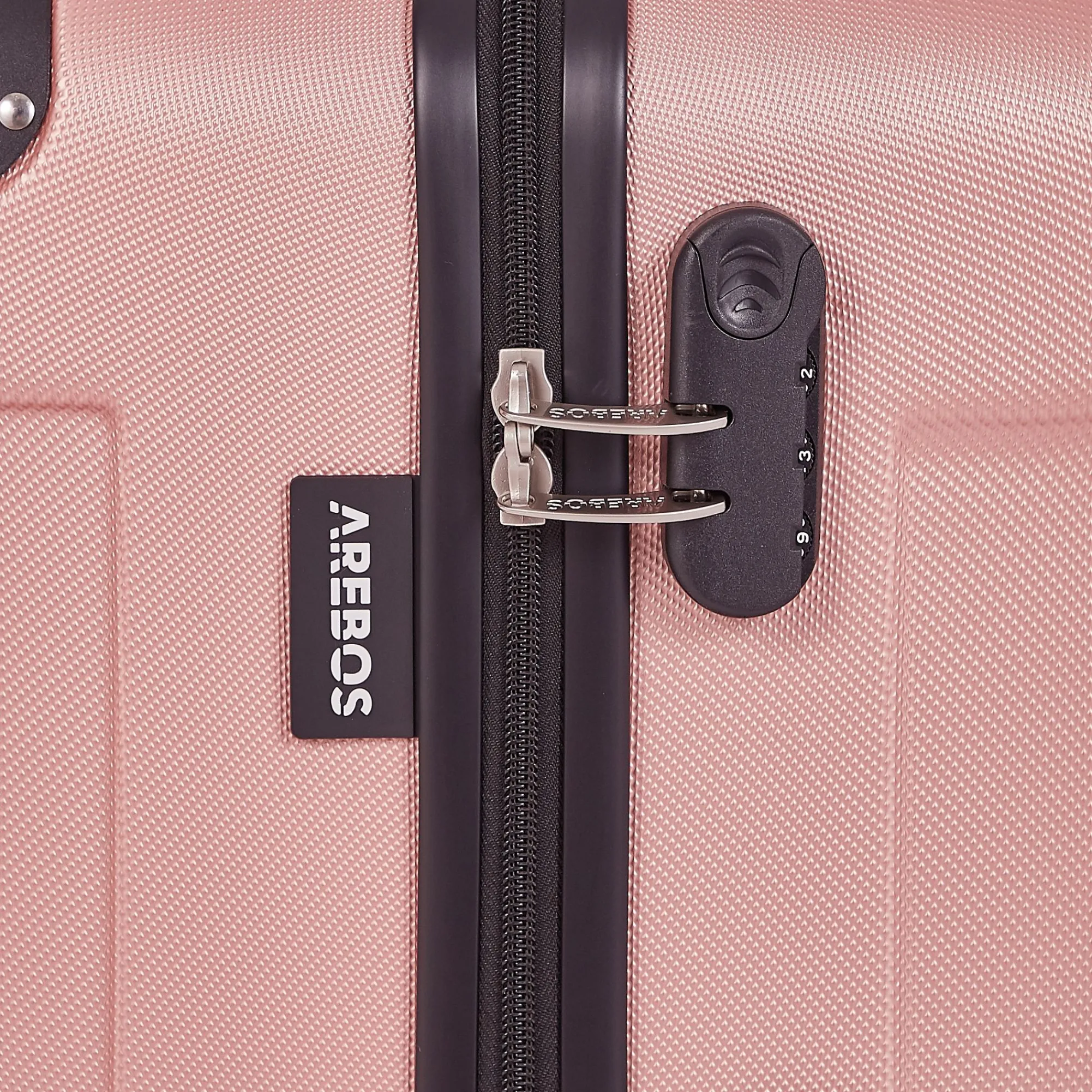 Arebos 3 tlg. Reisekoffer Set Rosé-Gold Best