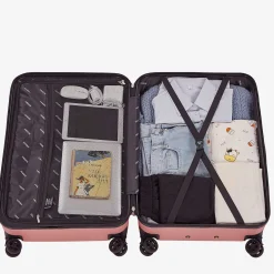 Arebos 3 tlg. Reisekoffer Set Rosé-Gold Best