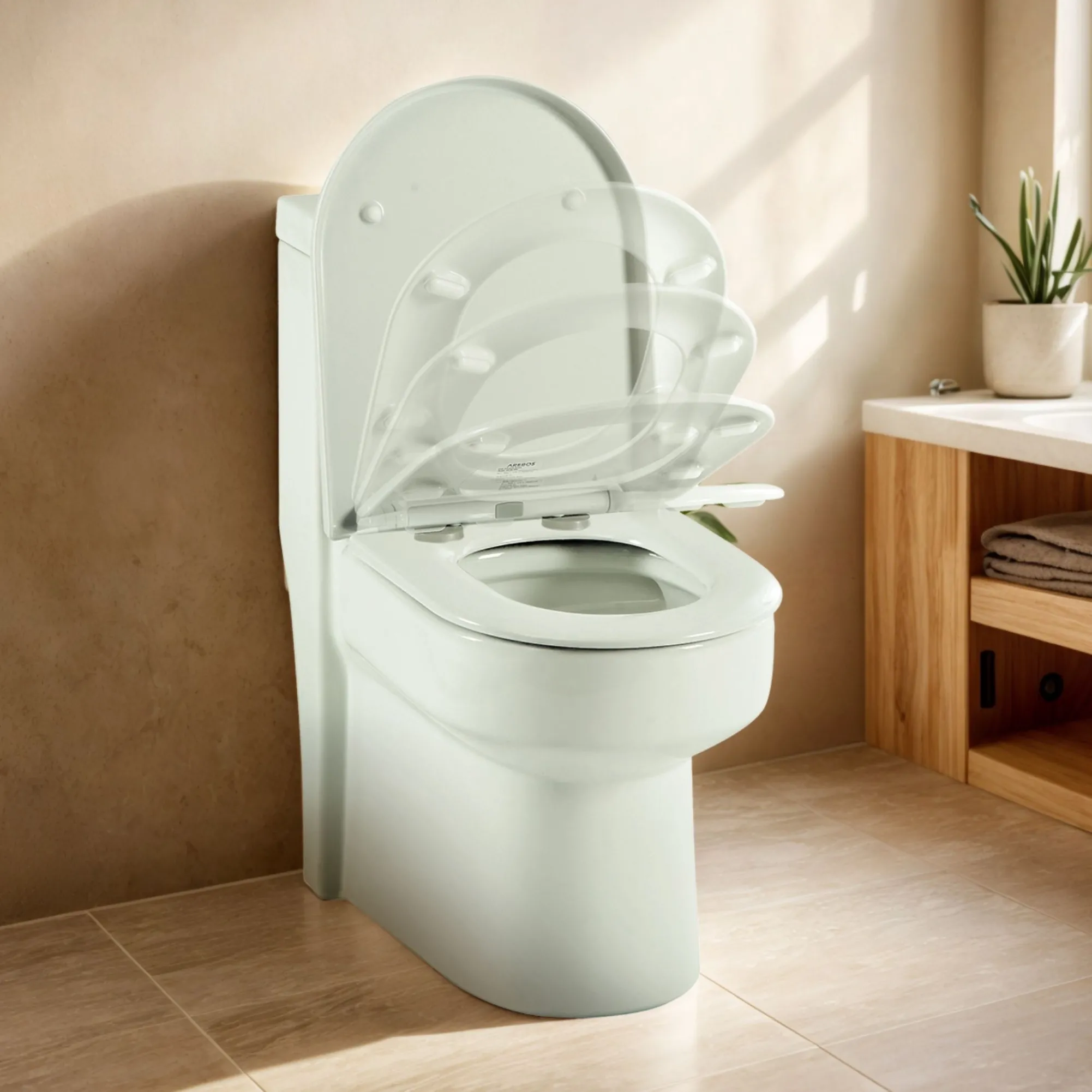 Arebos Toilettendeckel D-Form Sale