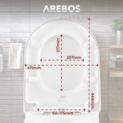 Arebos Toilettendeckel D-Form Sale