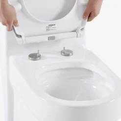 Arebos Toilettendeckel Oval mit Kindersitz