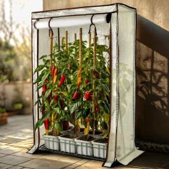 Arebos Tomatengewächshaus 100 x 50 x 150 cm