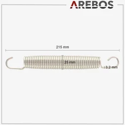 Arebos Trampolin Federn 215 mm Clearance