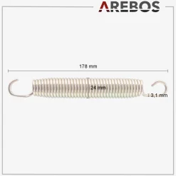 Arebos Trampolin Federn 178 mm Hot