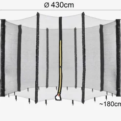 Arebos Trampolin Netz 430 cm für 8 Stangen Outlet