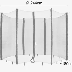 Arebos Trampolin Netz für 6 Stangen - 244 cm Best