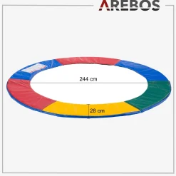 Arebos Trampolin Randabdeckung 244 cm Sale