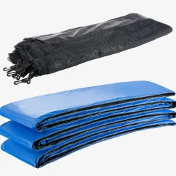 Arebos Trampolin Randabdeckung + Netz 460 cm 12 Stangen