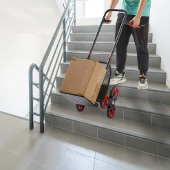 Arebos Treppensackkarre 150 kg Schwarz Outlet