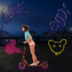 Arebos Tretroller Scooter - mit LED