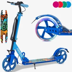 Arebos Tretroller Scooter - mit LED