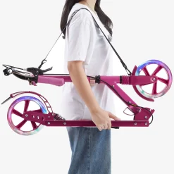 Arebos Tretroller Scooter - mit LED
