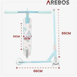 Arebos Tretroller Stunt Scooter - Butterfly Discount