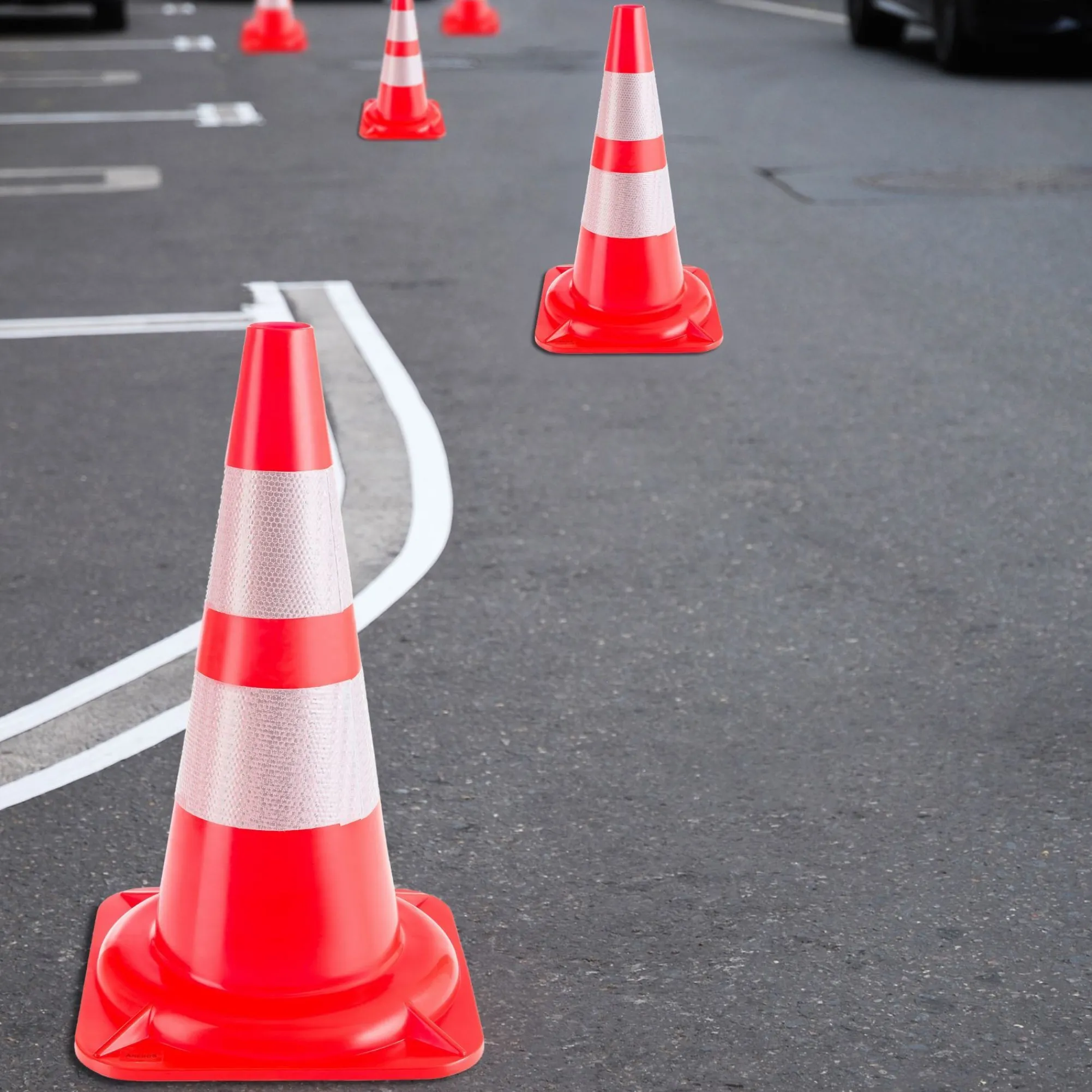 Arebos Verkehrs-Leitkegel 10 Stück Hot