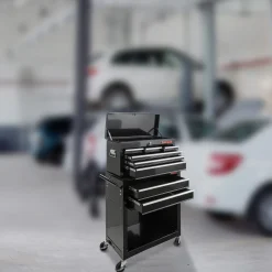 Arebos Werkstattwagen mit 9 Fächern Sale