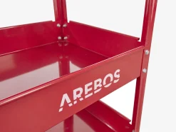 Arebos Werkstattwagen mit 3 Fächern 2 Stück rot Outlet