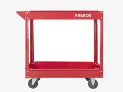 Arebos Werkstattwagen mit 2 Fächern 2 Stück rot Discount
