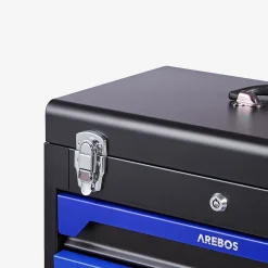 Arebos Werkzeugkoffer inkl. 172-tlg. Blau Discount