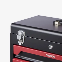Arebos Werkzeugkoffer inkl. 172-tlg. Rot Outlet