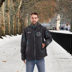Arebos Winterjacke mit Akku 10000 mAh