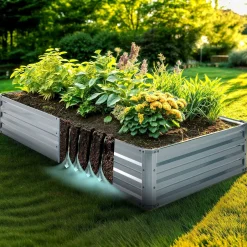 Arebos 2x Metall Hochbeet 180 x 90 x 30 cm Clearance