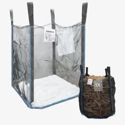 Arebos 1x Premium Holzsack 100 x 100 x 120 cm