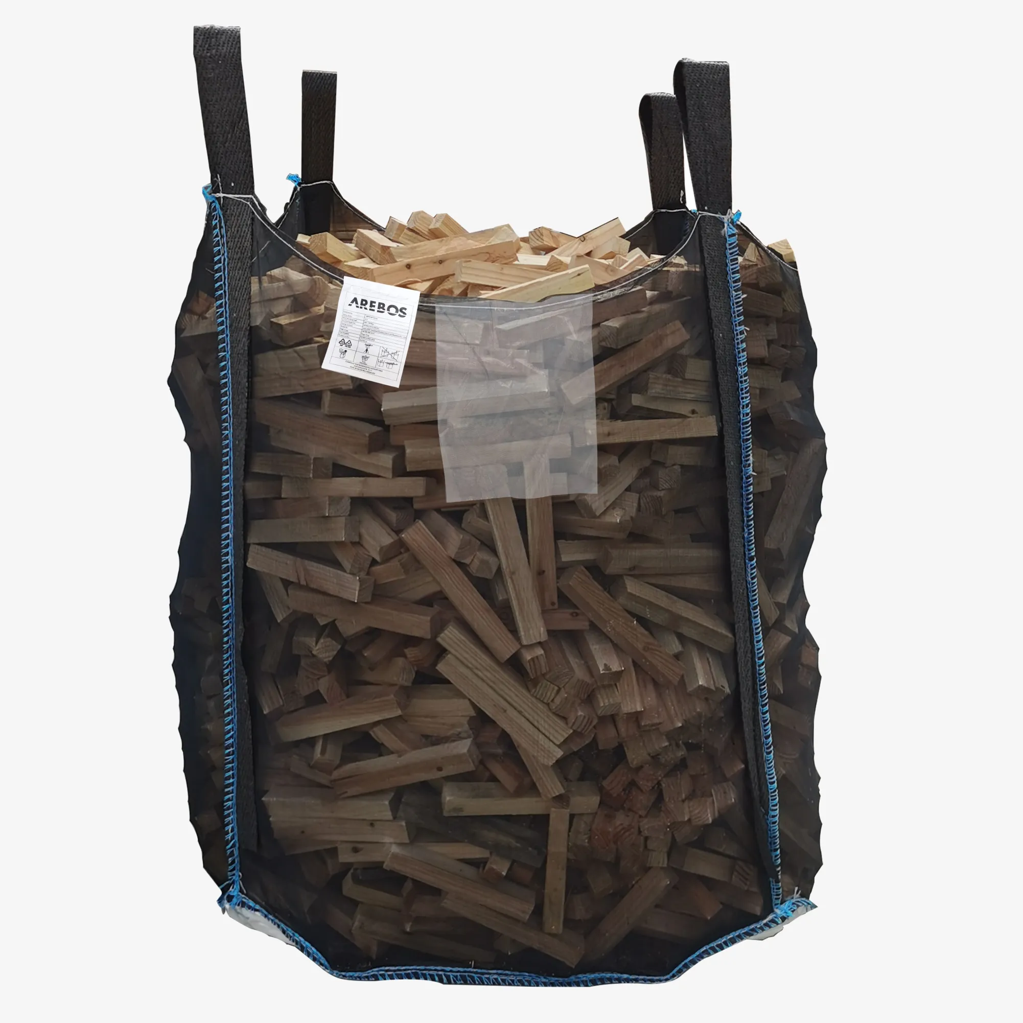 Arebos 1x Premium Holzsack 100 x 100 x 120 cm