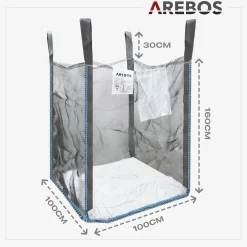 Arebos 1x Premium Holzsack 100 x 100 x 160 cm Online