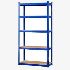 Arebos 2x Schwerlastregal 180 x 90 x 40 cm 875 kg Blau Clearance