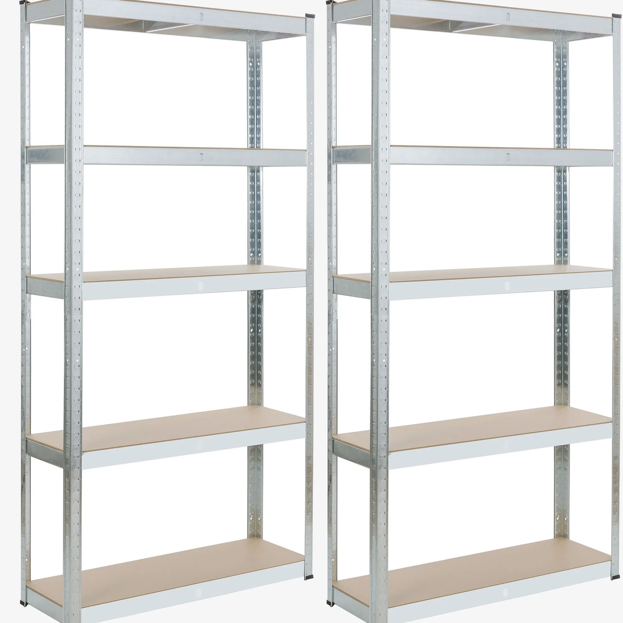 Arebos 2x Schwerlastregal 180 x 90 x 30 cm 875 kg Silber Online