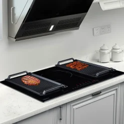 Arebos 5 Zonen Induktionskochfeld mit 2 doppel Flexzonen Discount